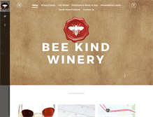 Tablet Screenshot of beekindwinery.com